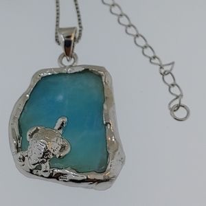 Sterling Silver Larimar One of a Kind Neckleces